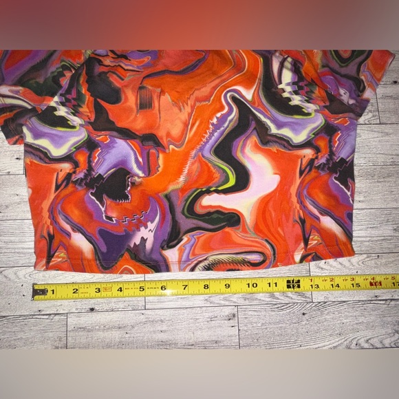 H&M divided women Large multi colored crop top - Picture 6 of 7